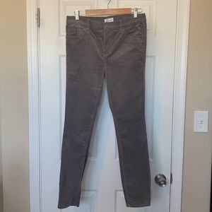LOFT modern skinny corduroy, dark gray size 28/6
